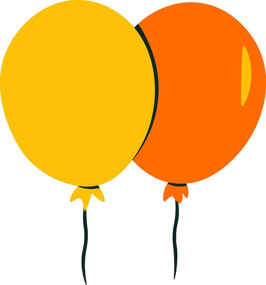 balloon flat illustration, icon, haliday vector