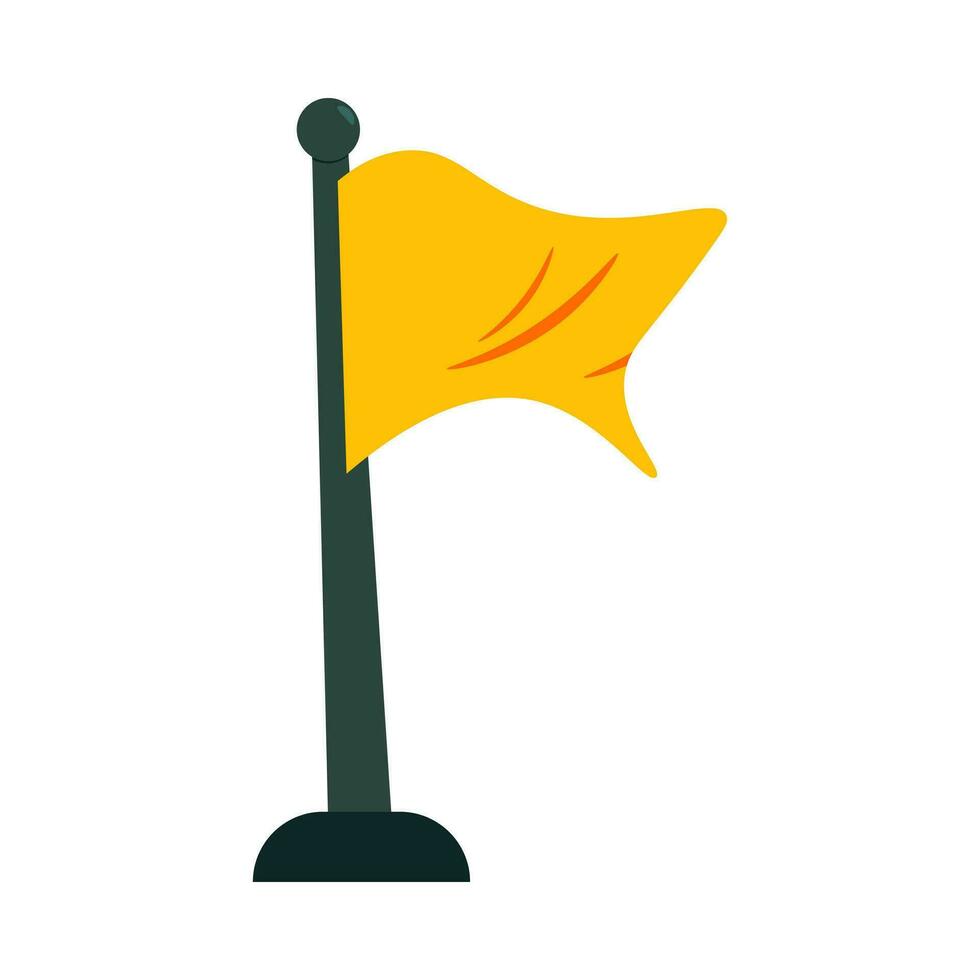 flag flat illustration, full color icon vector