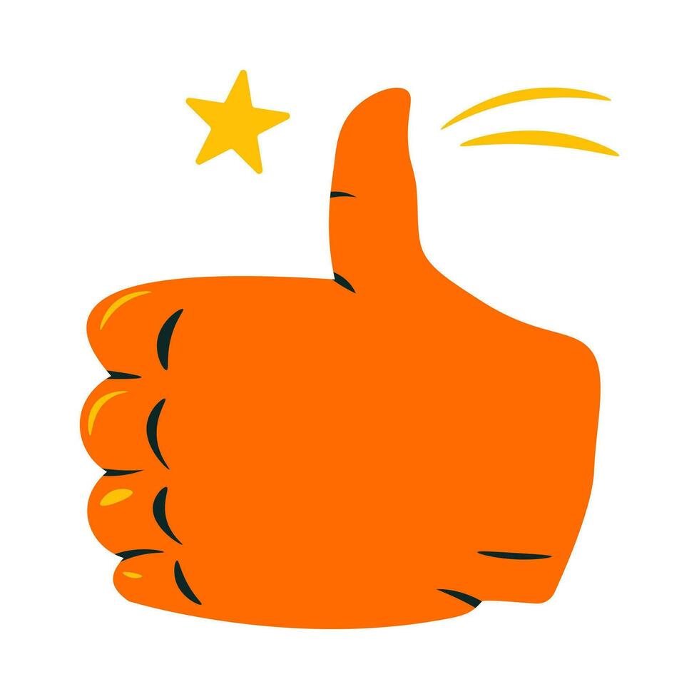 good work flat illustration, full color icon vector