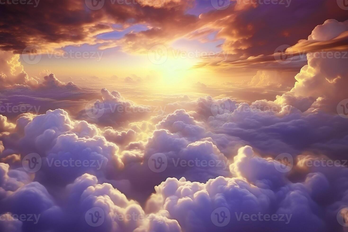 View of Clouds Sky at Sunrise photo