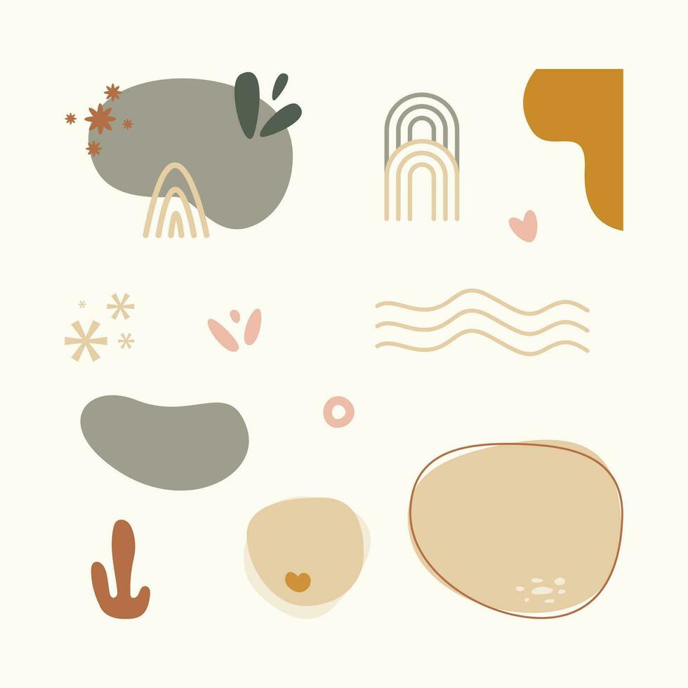 Aesthetic Element Design Set Vector