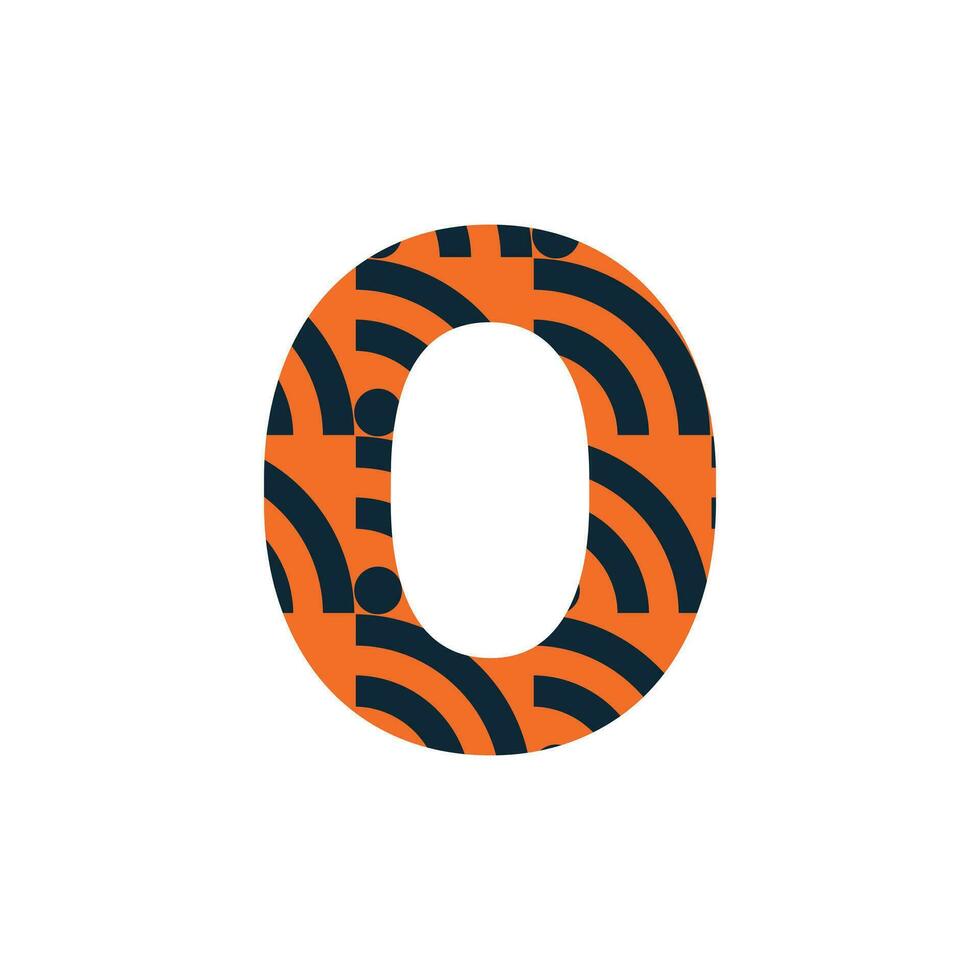 O letter logo or o text logo and o word logo design. vector
