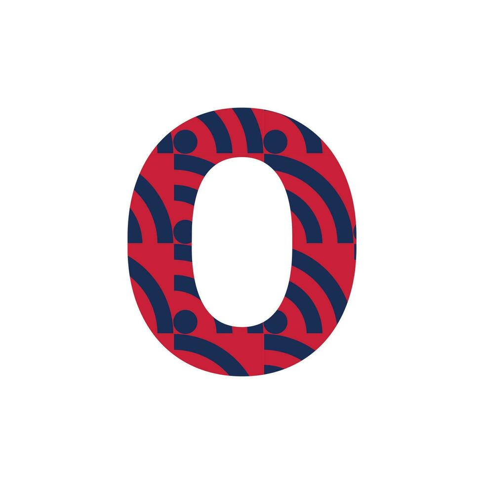 O letter logo or o text logo and o word logo design. vector