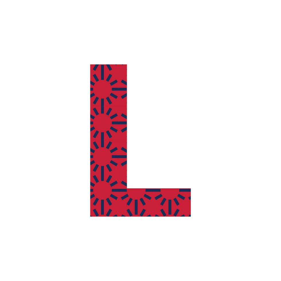 L letter logo or l text logo and l word logo design. vector