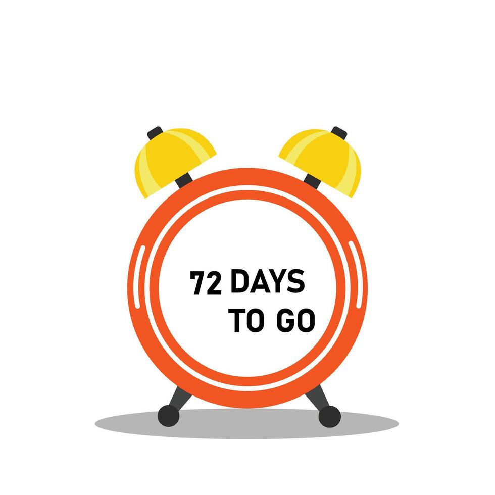 72 Days to go Countdown timer 27828947 Vector Art at Vecteezy