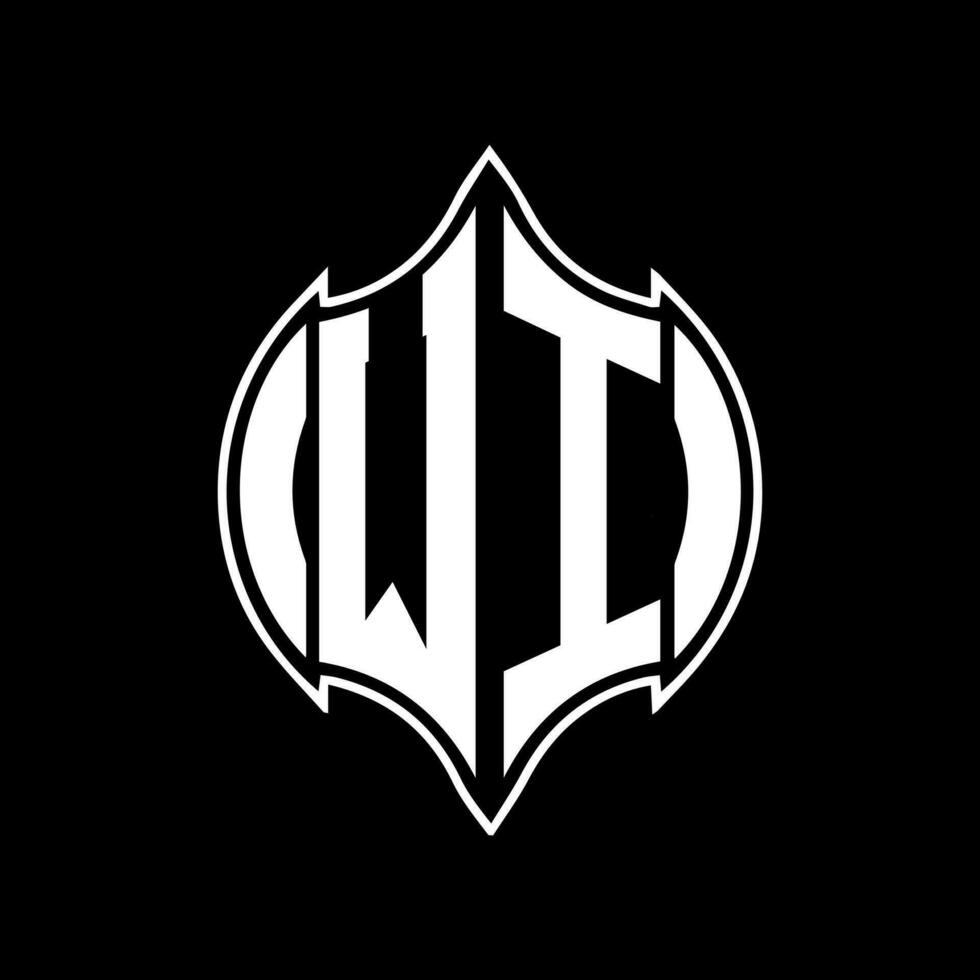 WI letter logo design. WI creative monogram initials letter logo concept. WI Unique modern flat abstract vector letter logo design.
