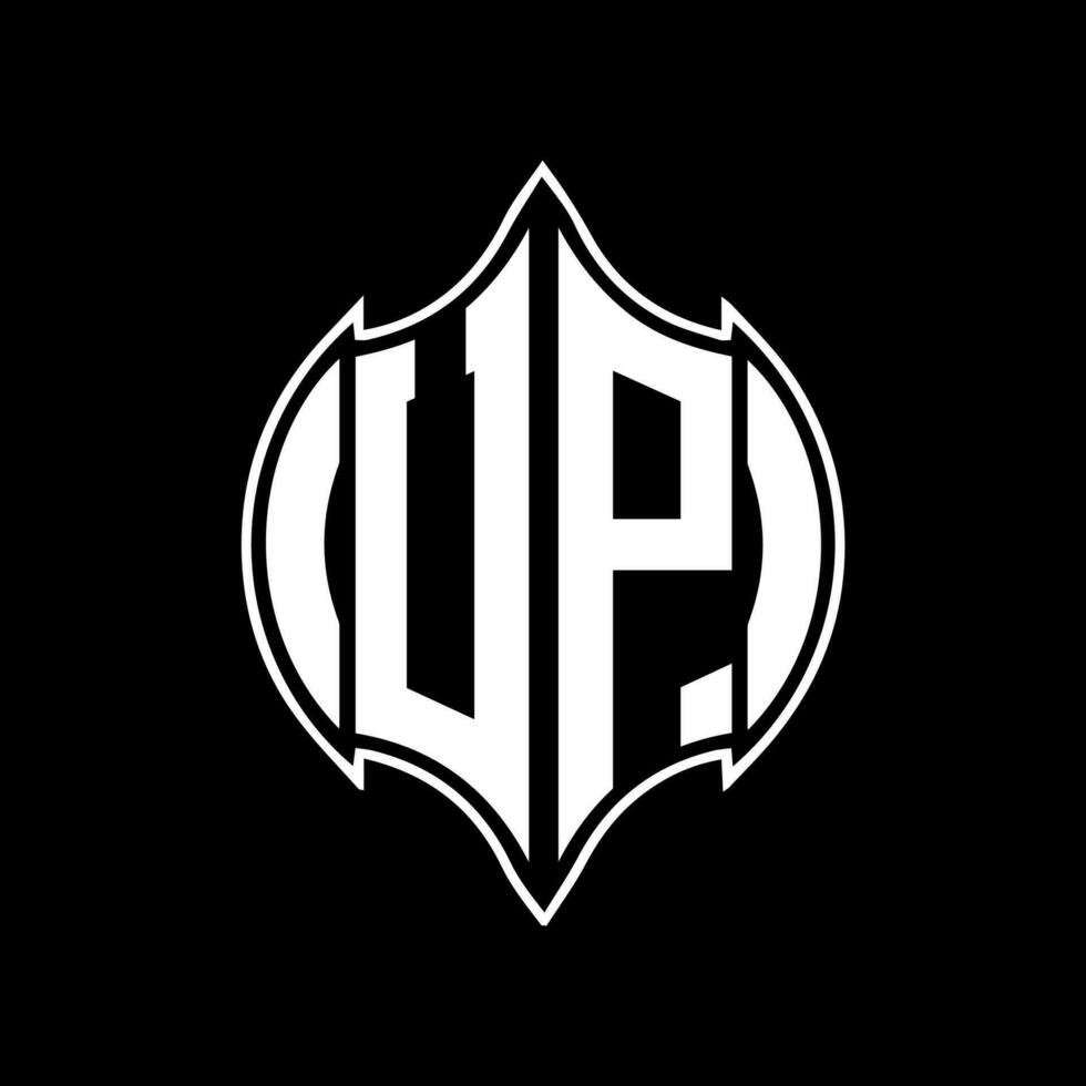 UP letter logo design. UP creative monogram initials letter logo concept. UP Unique modern flat abstract vector letter logo design.