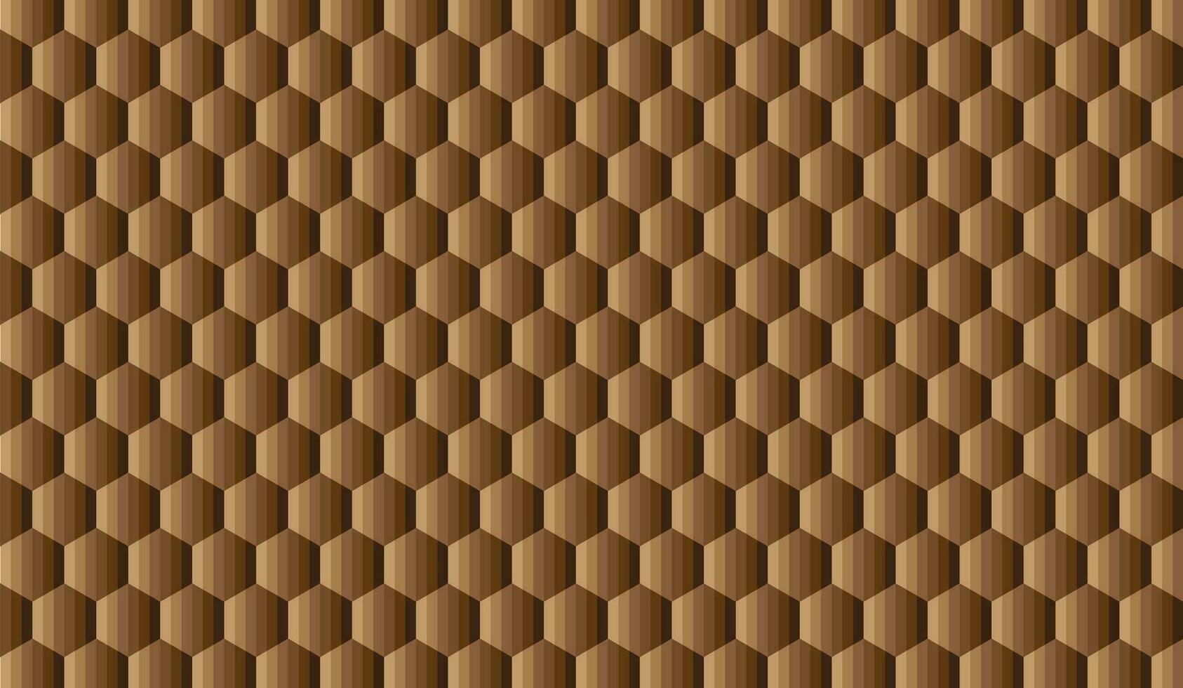 Hexagon abstract background, abstract background, abstract wallpaper in brown color, vector