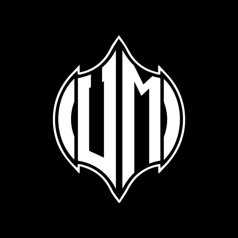 UM letter logo design. UM creative monogram initials letter logo concept. UM Unique modern flat abstract vector letter logo design.