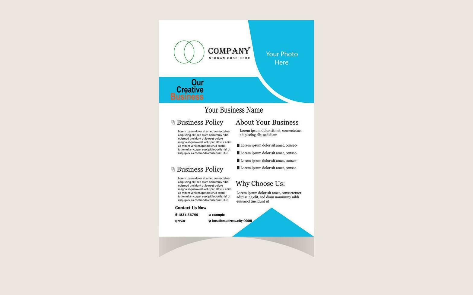 Corporate business marketing flyer vector