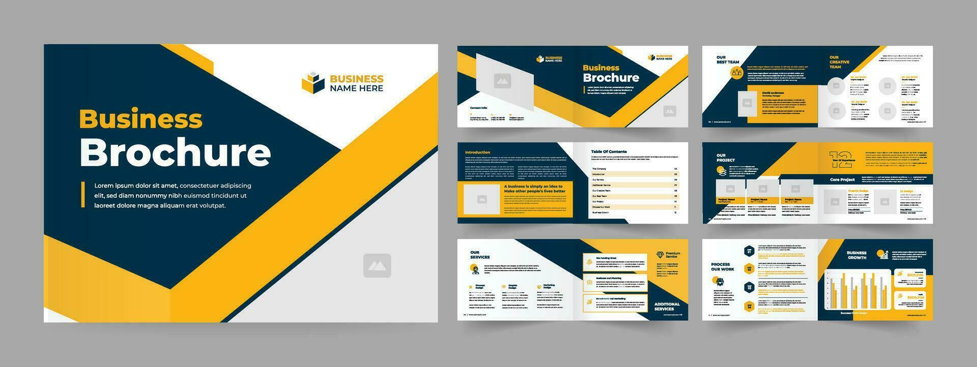 Landscape brochure Template vector