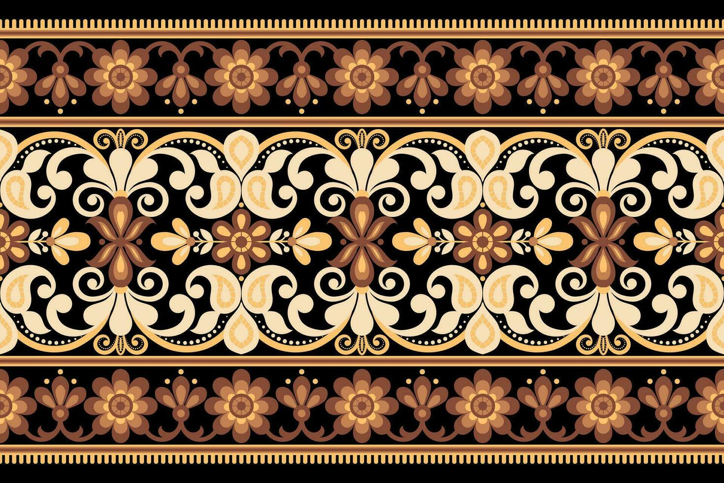 Botanical Seamless. Background Seamless Pattern Geometric Ethnic pattern design  for background, carpet, wallpaper, clothing, wrapping, Batik, fabric, printing textile illustration. vector