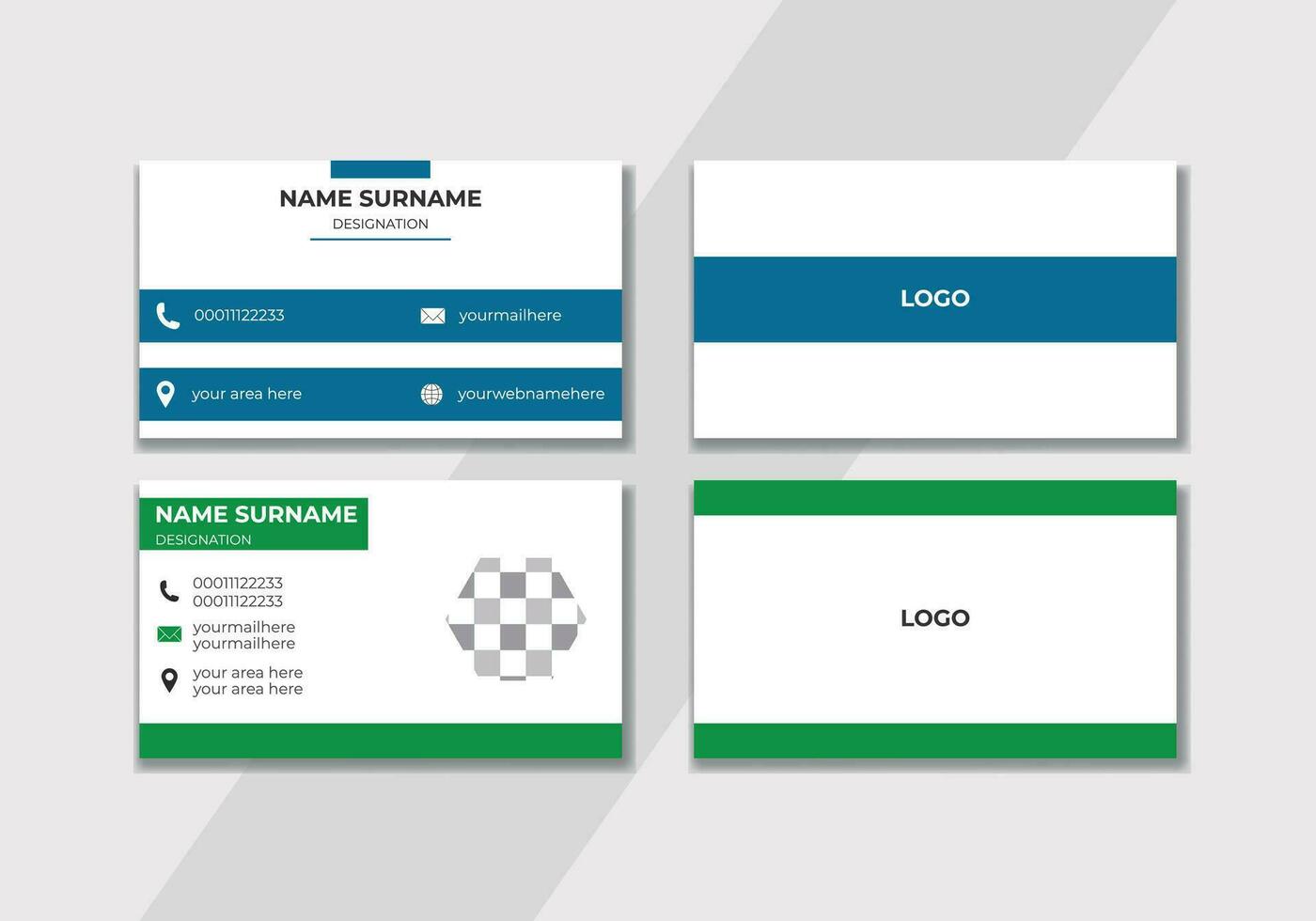 Business Card design Template. vector