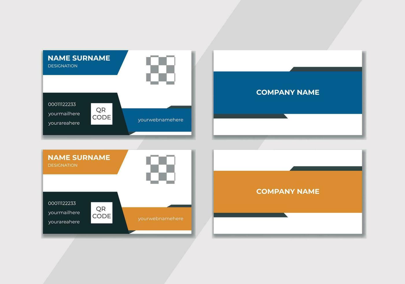 Business Card design Template. vector