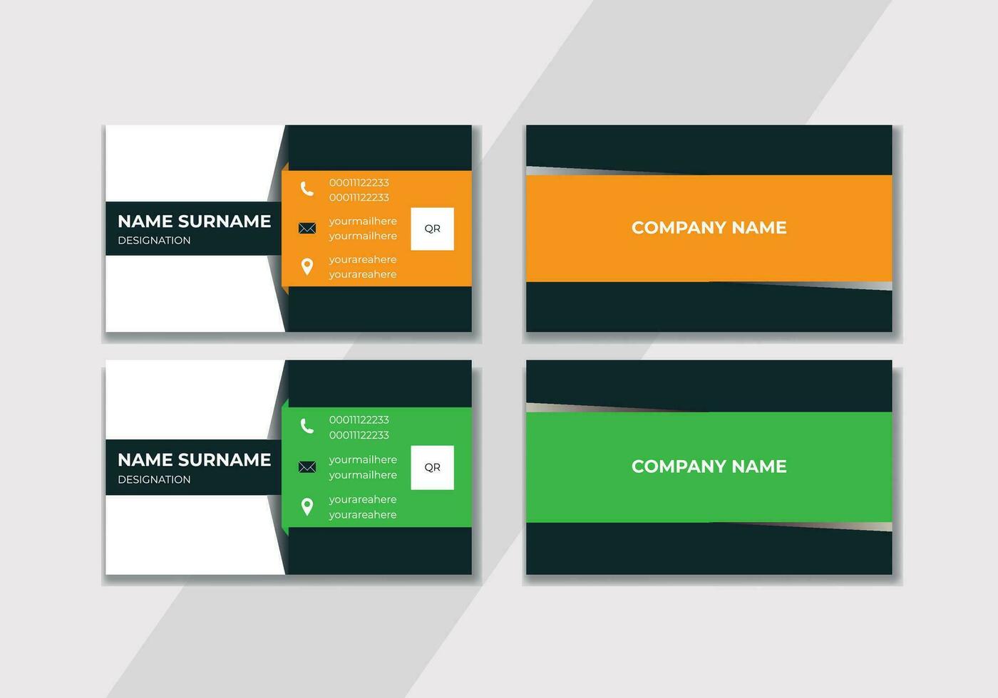 Business Card design Template. vector