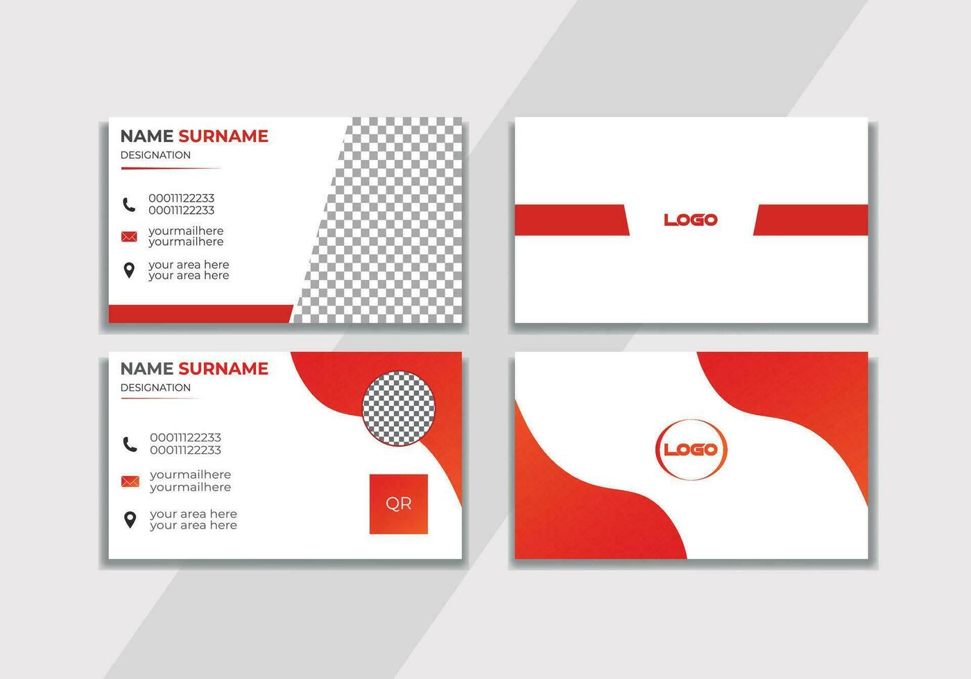 Business Card design Template. vector