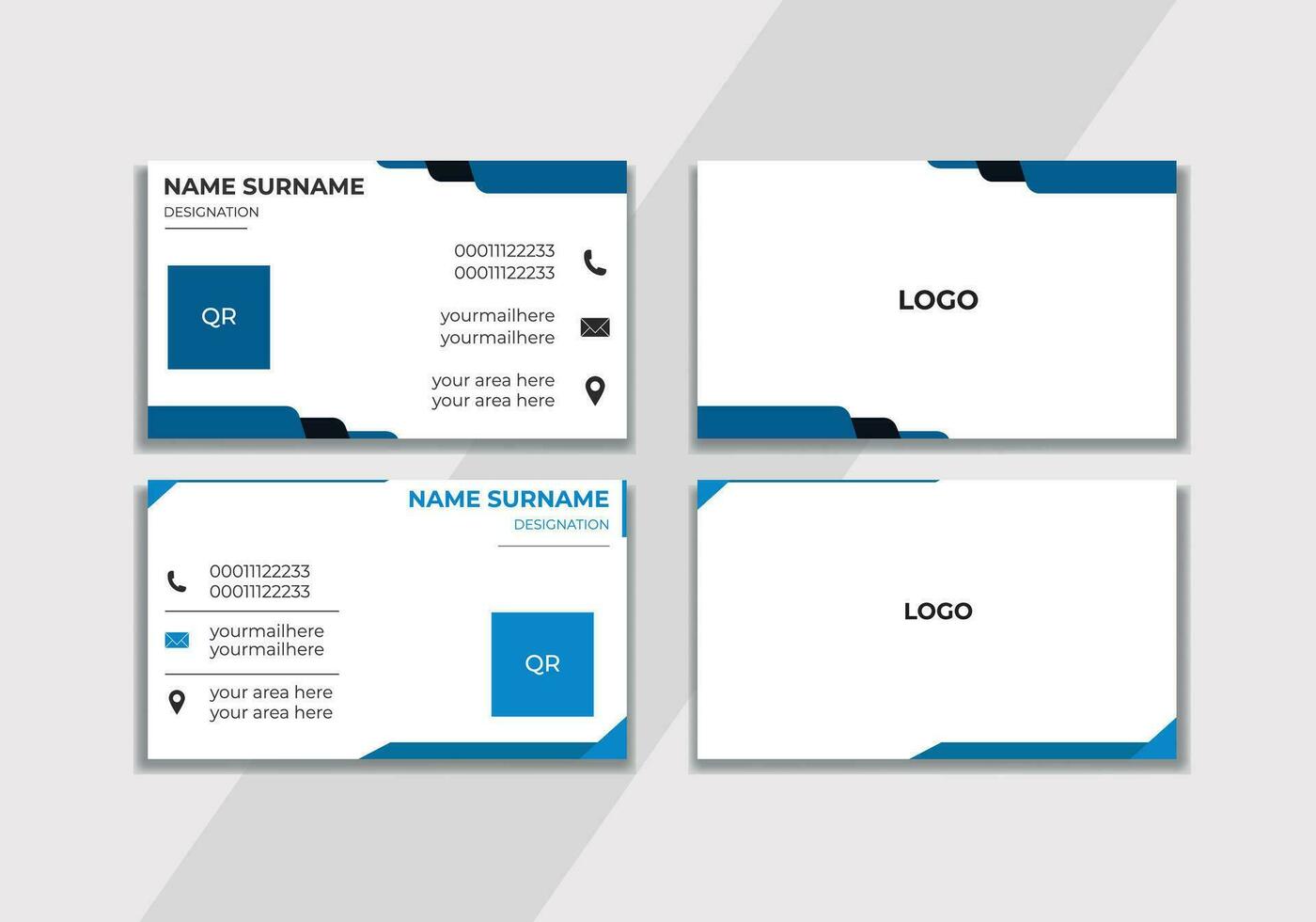 Business Card design Template. vector