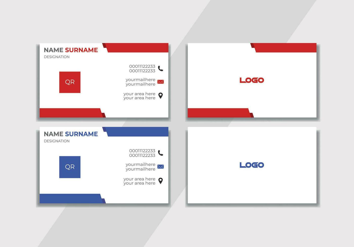 Business Card design Template. vector