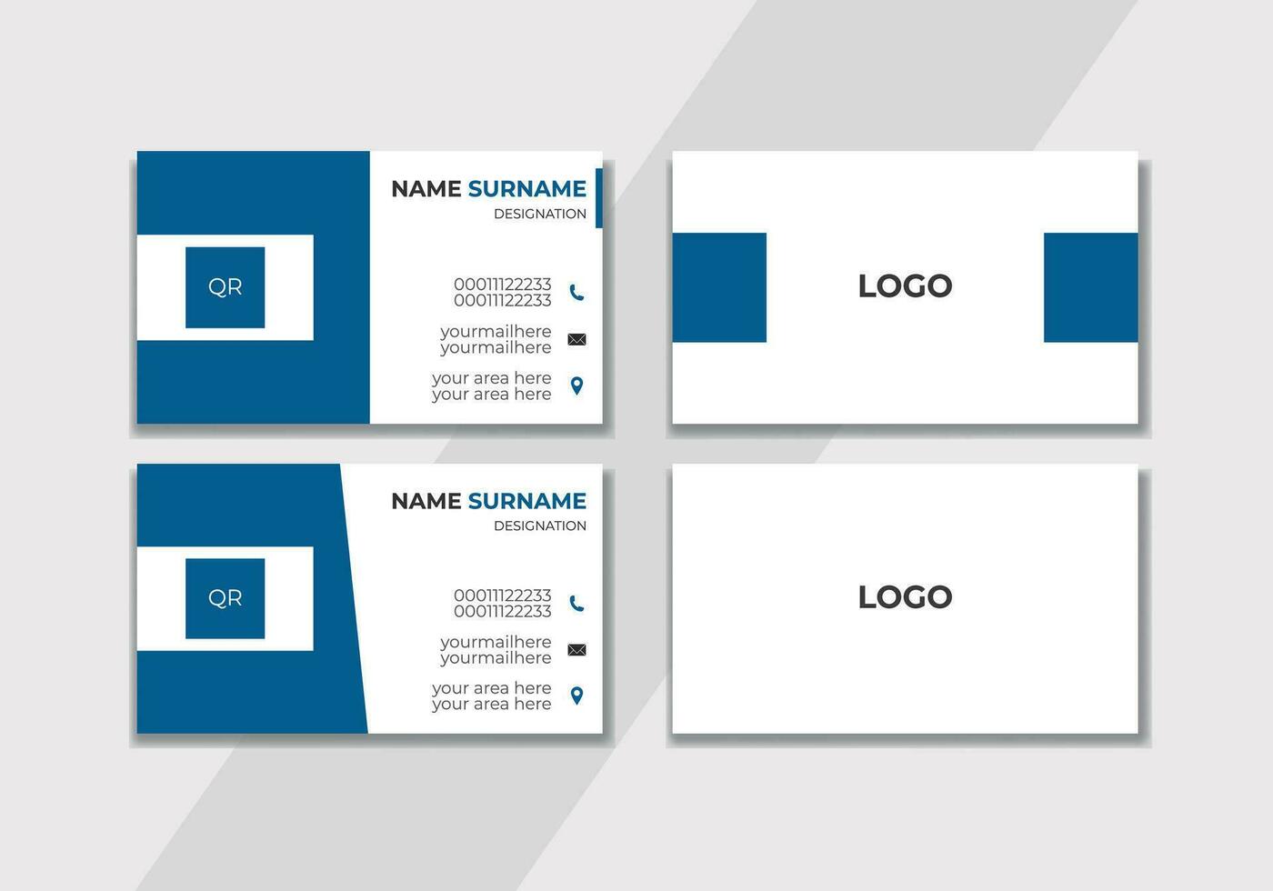 Business Card design Template. vector