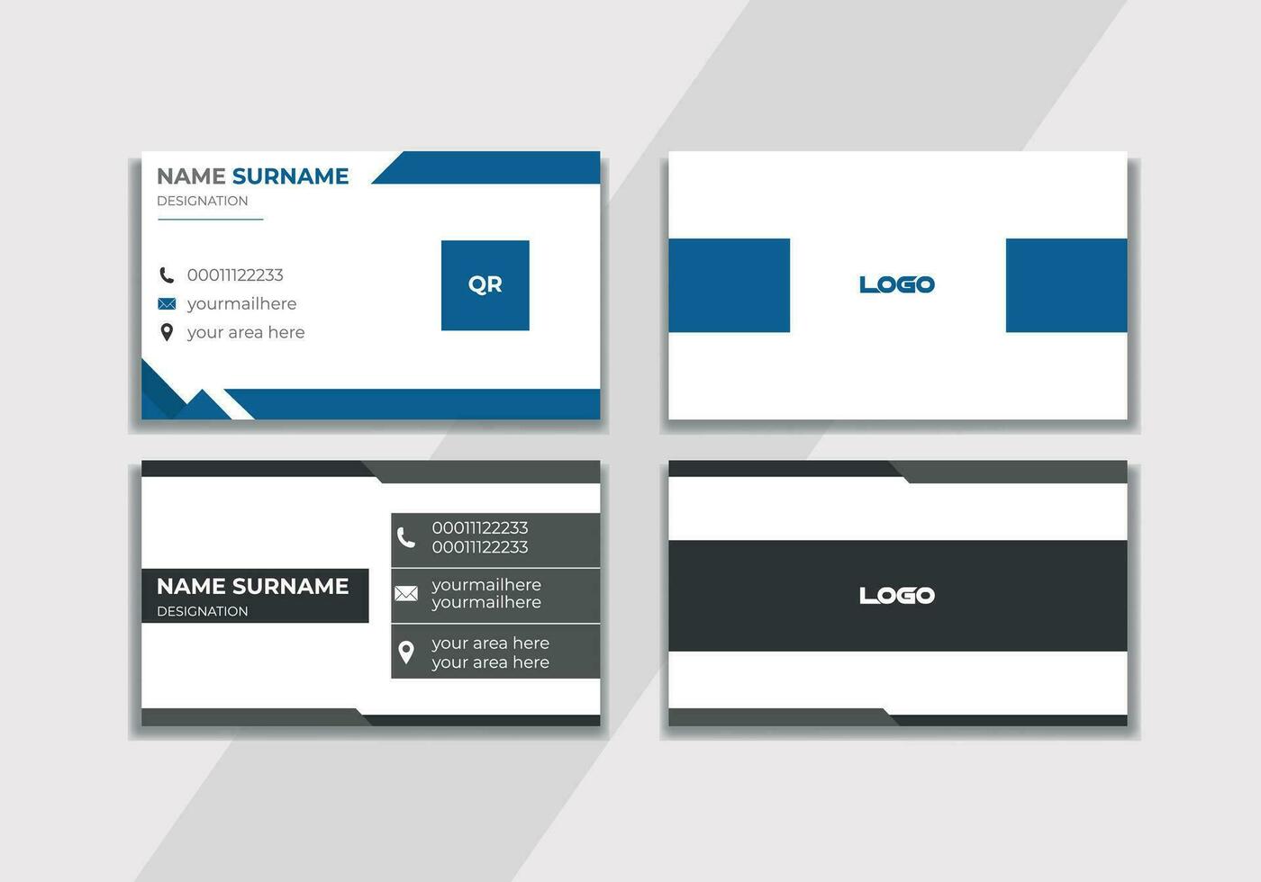 Business Card design Template. vector