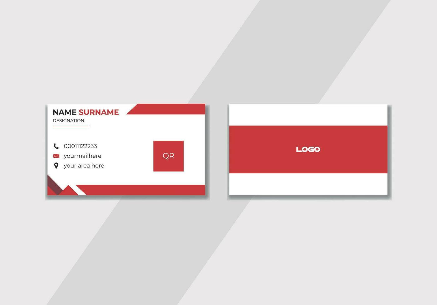 Business Card design Template. vector