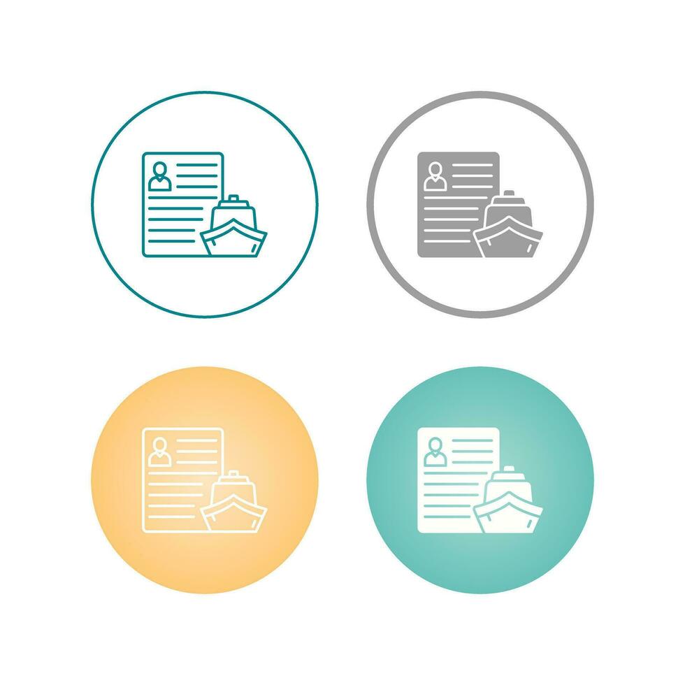 Ship Broker Vector Icon