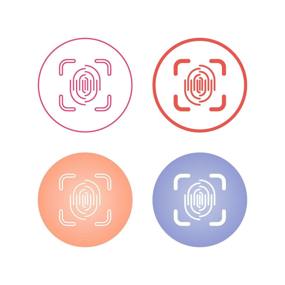 Fingerprint Vector Icon