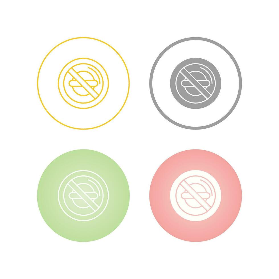 No Food Vector Icon