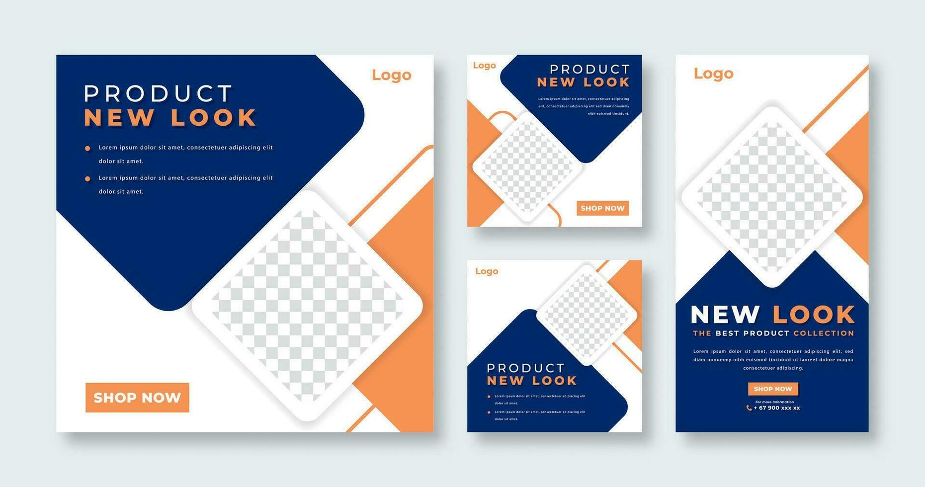 New Product Sale Social Media Post for Online Marketing Promotion Banner, Story and Web Internet Ads Flyer vector