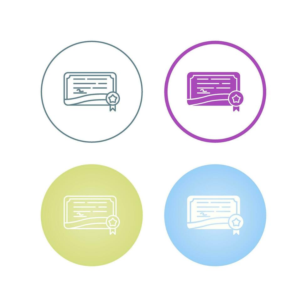Certificate Vector Icon