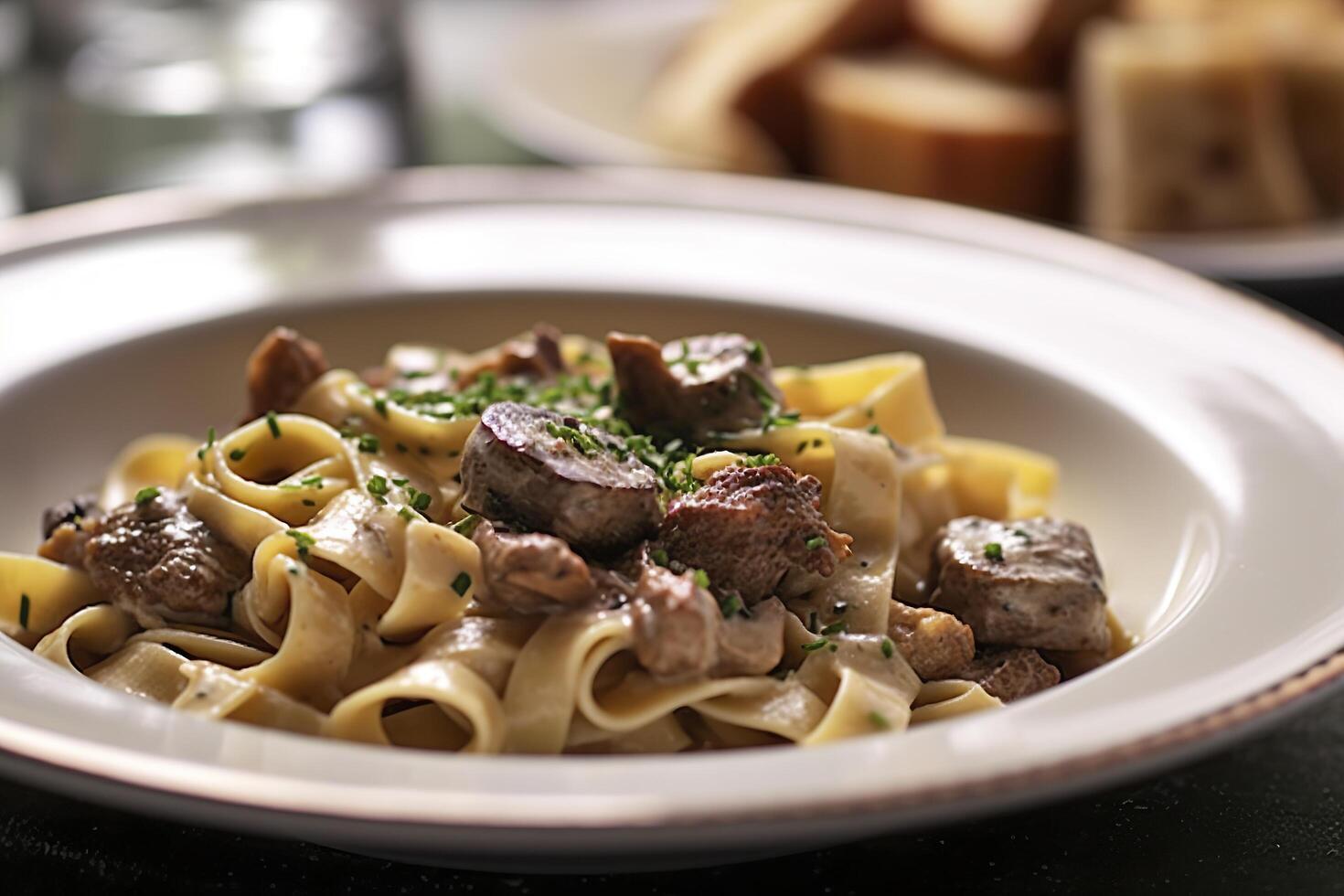 Tagliatelle with sausage and porcini, Pasta with sausage and summer cep