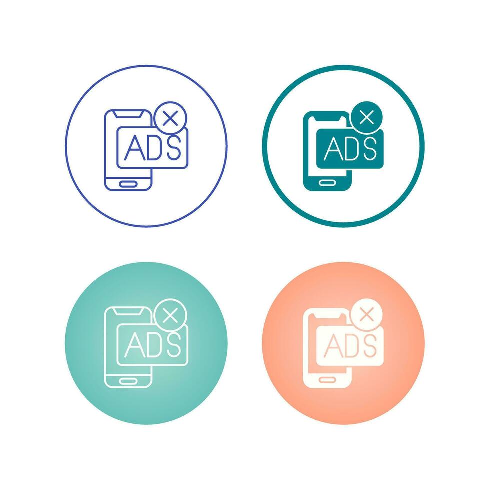 AD Block Vector Icon