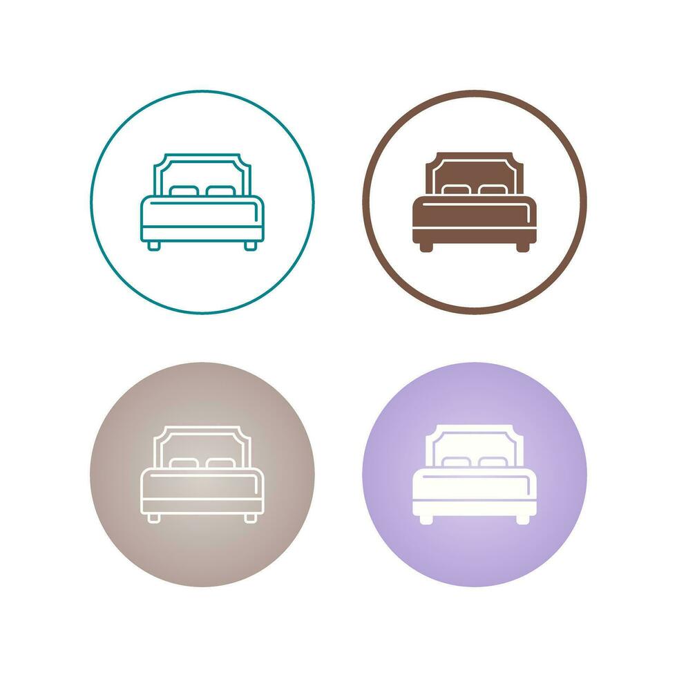 Hotel Bed Vector Icon