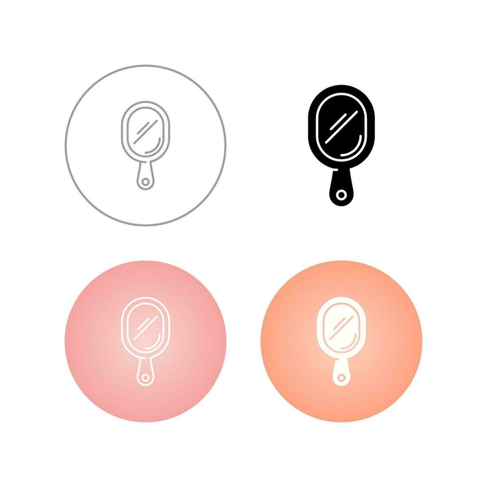 Hand Mirror Vector Icon