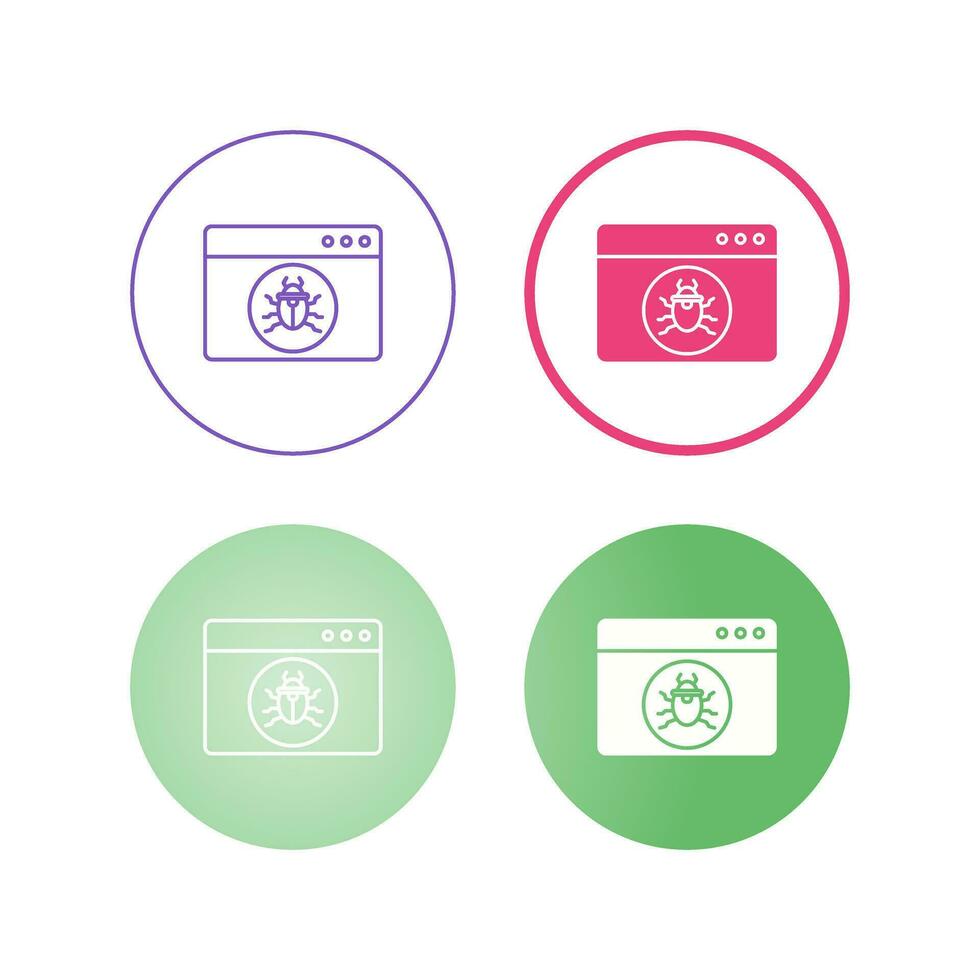 Website Attack Vector Icon