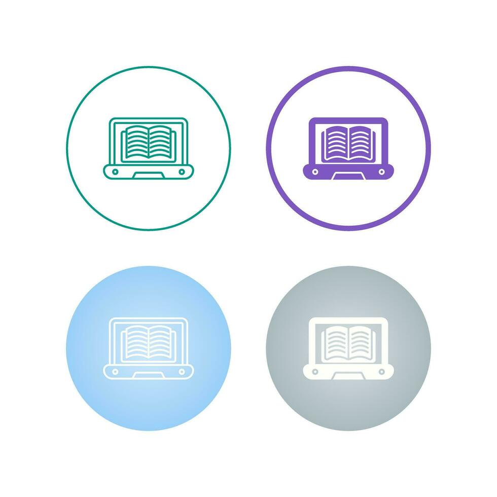 Online Learning Vector Icon