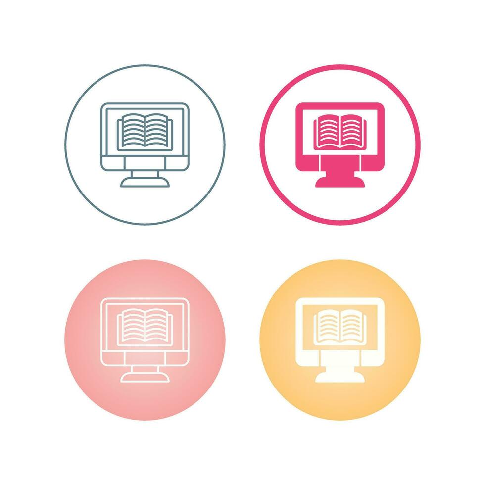 Online Learning Vector Icon