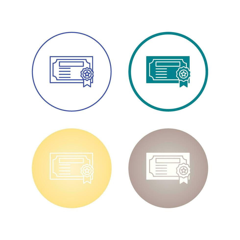 Certificate Vector Icon