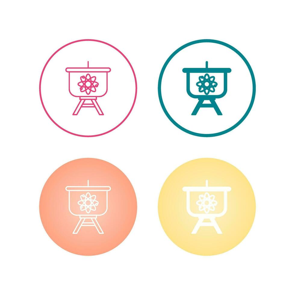 Atom Presentation Vector Icon