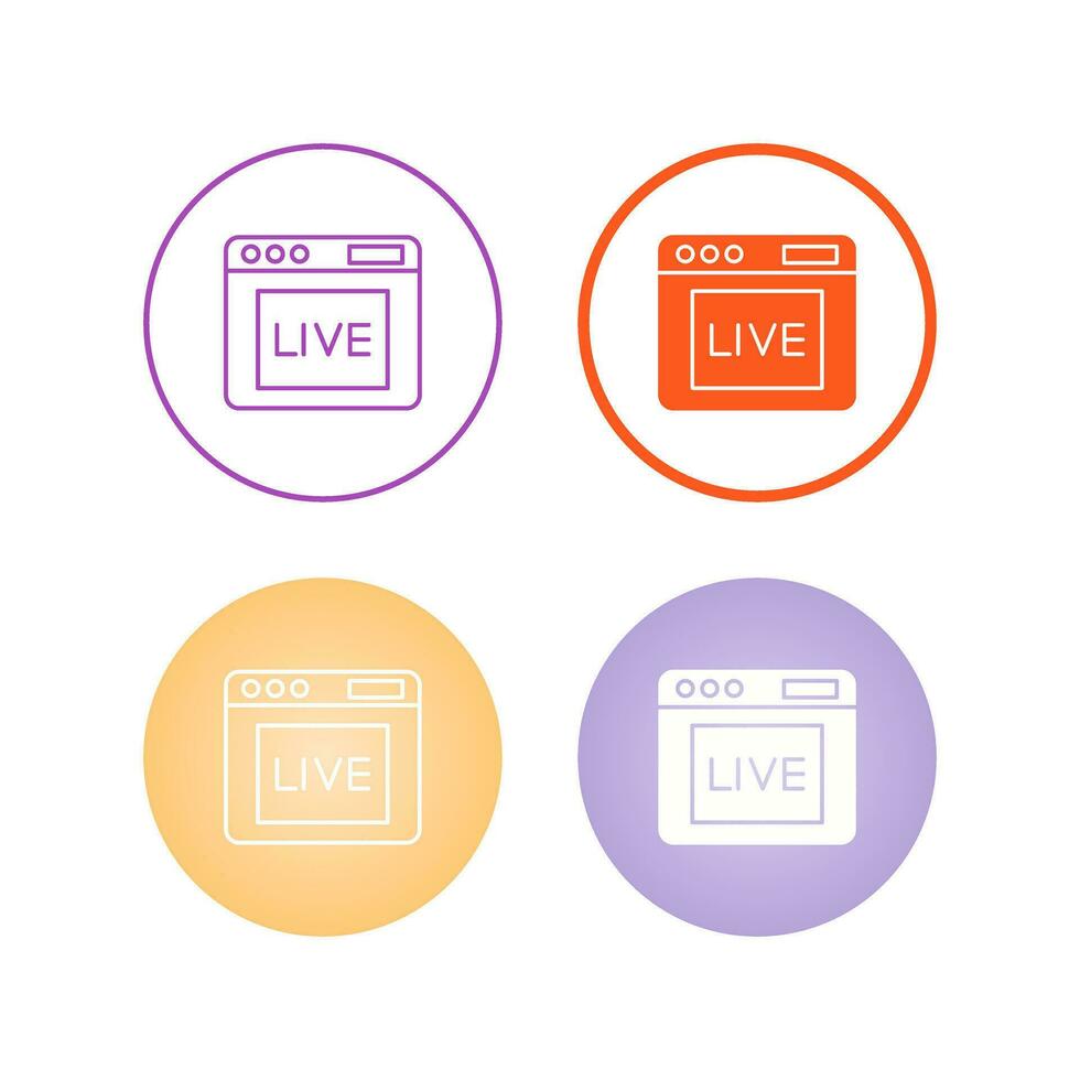 Live Vector Icon