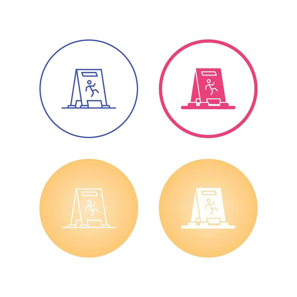 Wet Floor Vector Icon