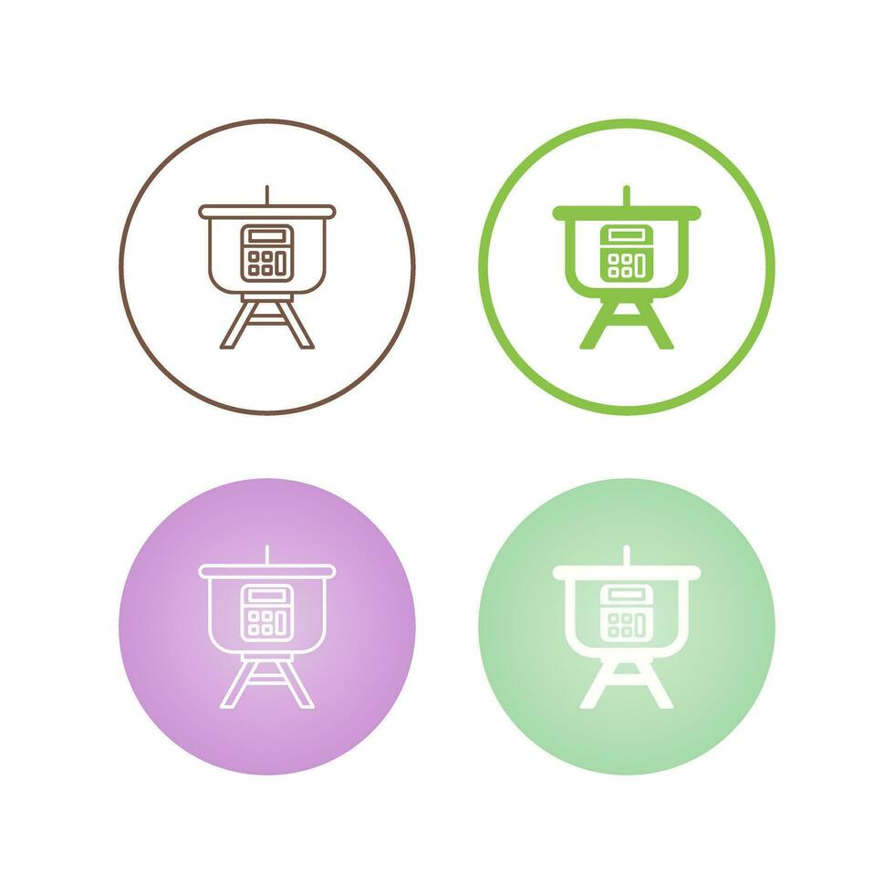 Calculation Presentation Vector Icon