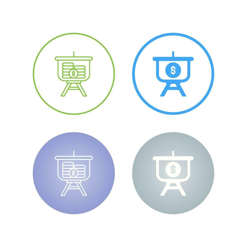 Dollar Presentation Vector Icon