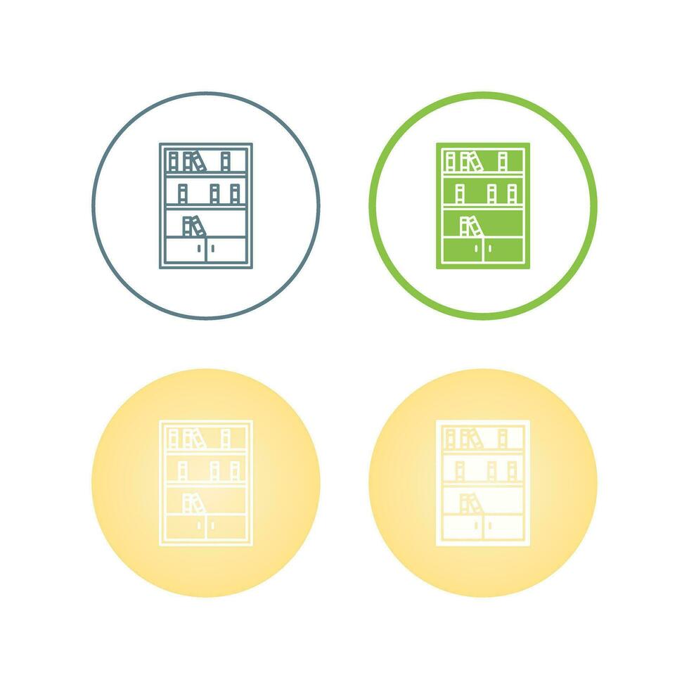 Books Shelf Vector Icon