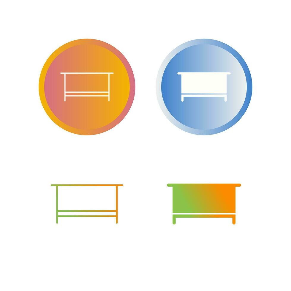 Simple Desk Vector Icon
