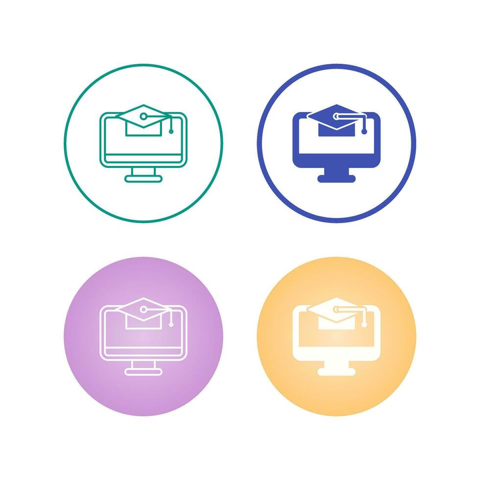 Online Education Vector Icon