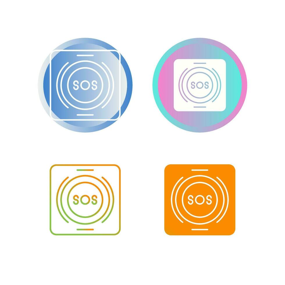Emergency Button Vector Icon