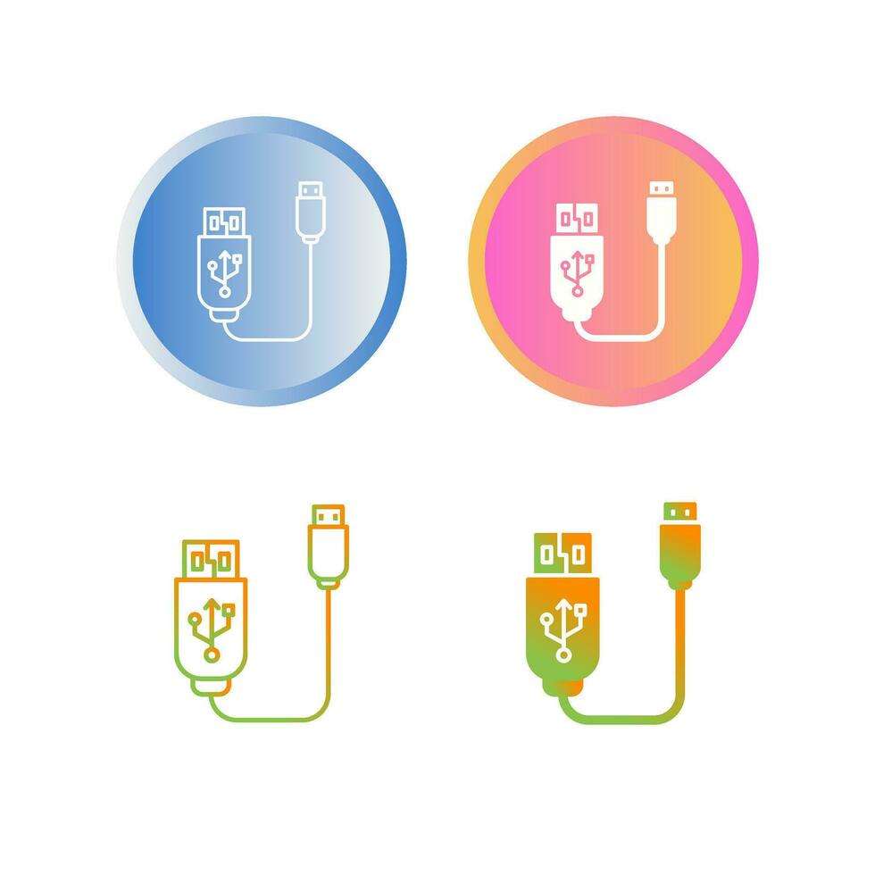 Usb Cable Vector Icon