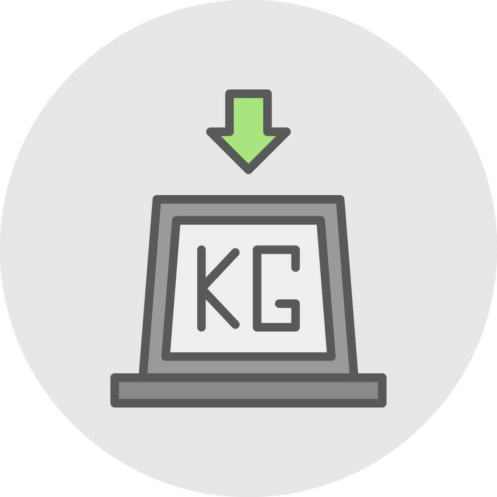 Weight Vector Icon Design