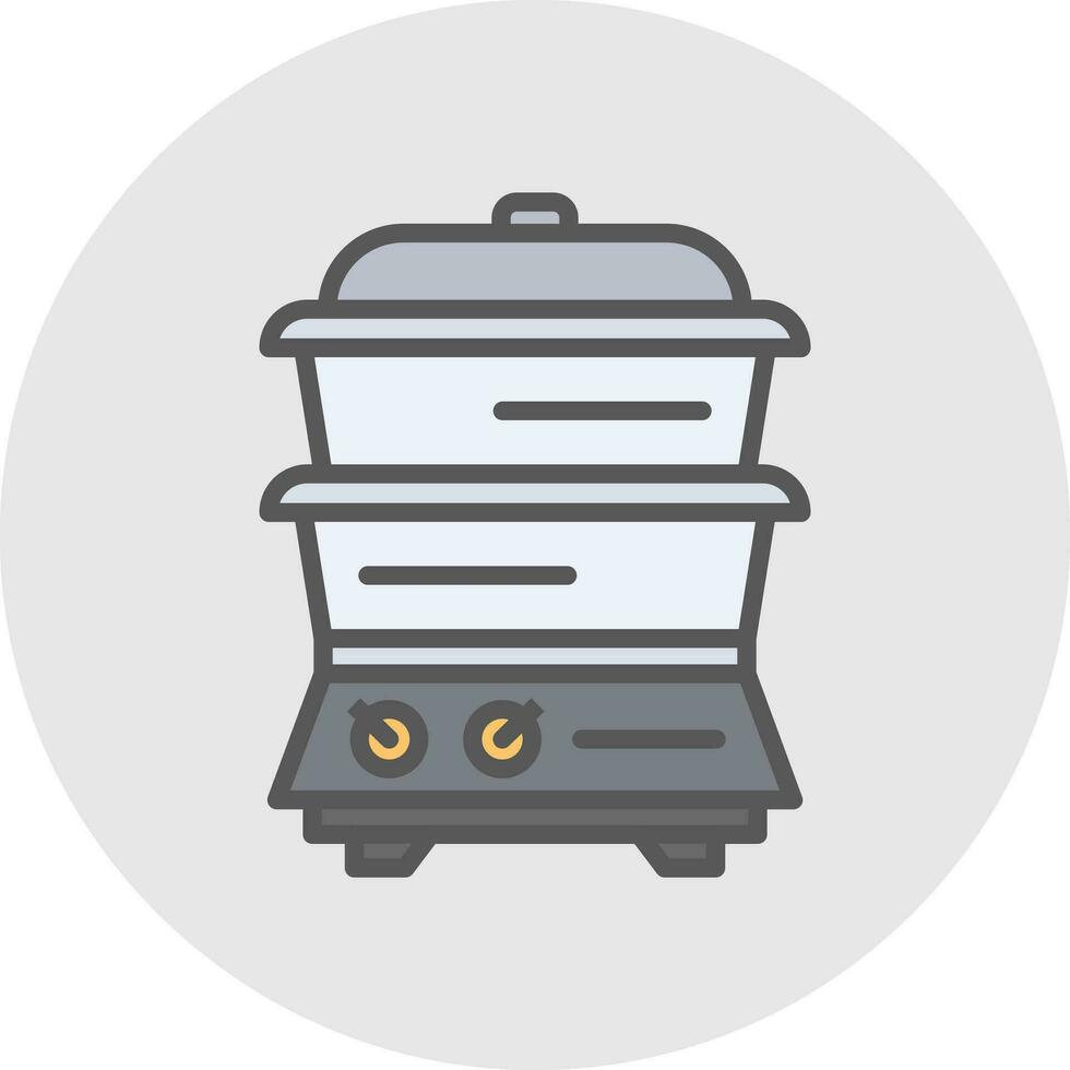 Steamer Vector Icon Design